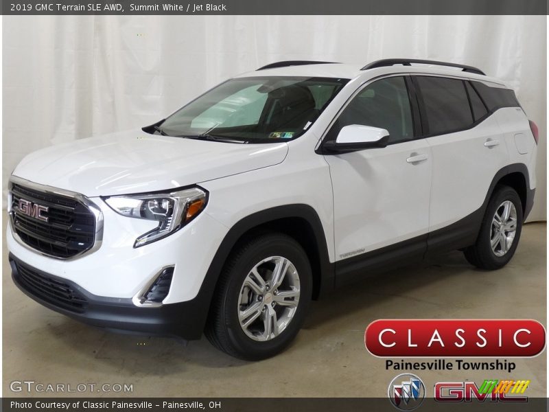 Summit White / Jet Black 2019 GMC Terrain SLE AWD