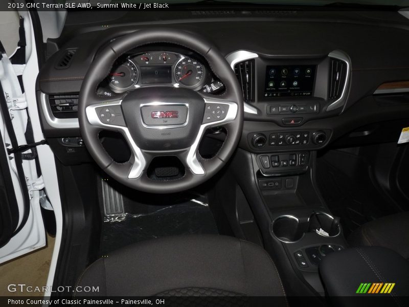 Summit White / Jet Black 2019 GMC Terrain SLE AWD