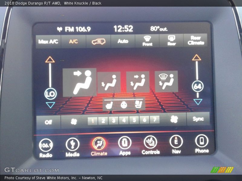 White Knuckle / Black 2018 Dodge Durango R/T AWD