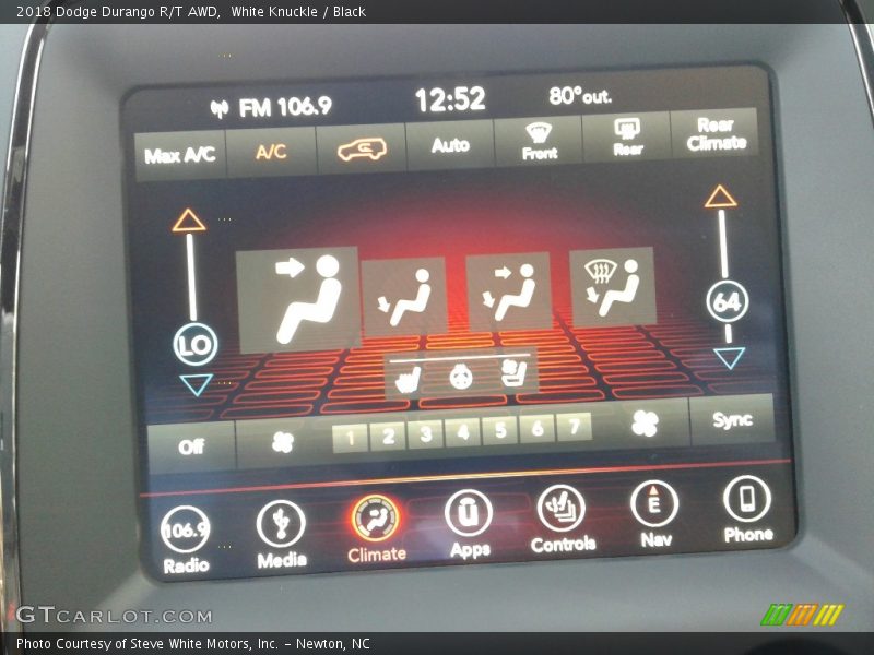 White Knuckle / Black 2018 Dodge Durango R/T AWD