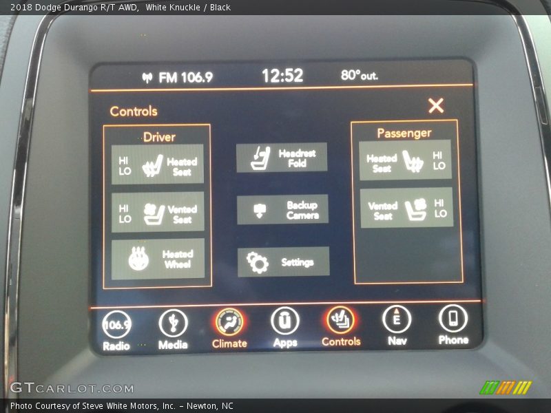 White Knuckle / Black 2018 Dodge Durango R/T AWD