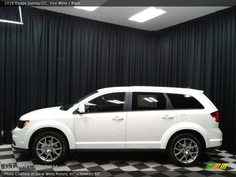 Vice White / Black 2018 Dodge Journey GT