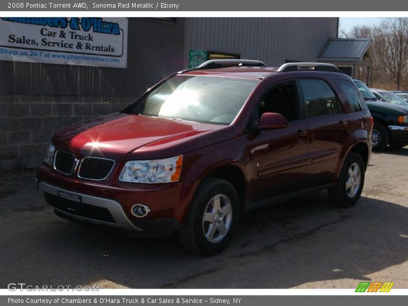 Sonoma Red Metallic / Ebony 2008 Pontiac Torrent AWD