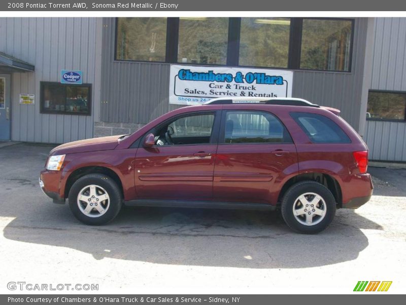 Sonoma Red Metallic / Ebony 2008 Pontiac Torrent AWD