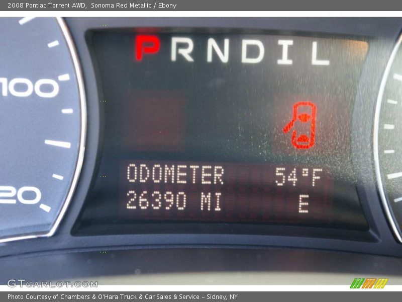 Sonoma Red Metallic / Ebony 2008 Pontiac Torrent AWD