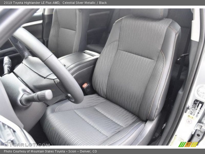 Front Seat of 2019 Highlander LE Plus AWD
