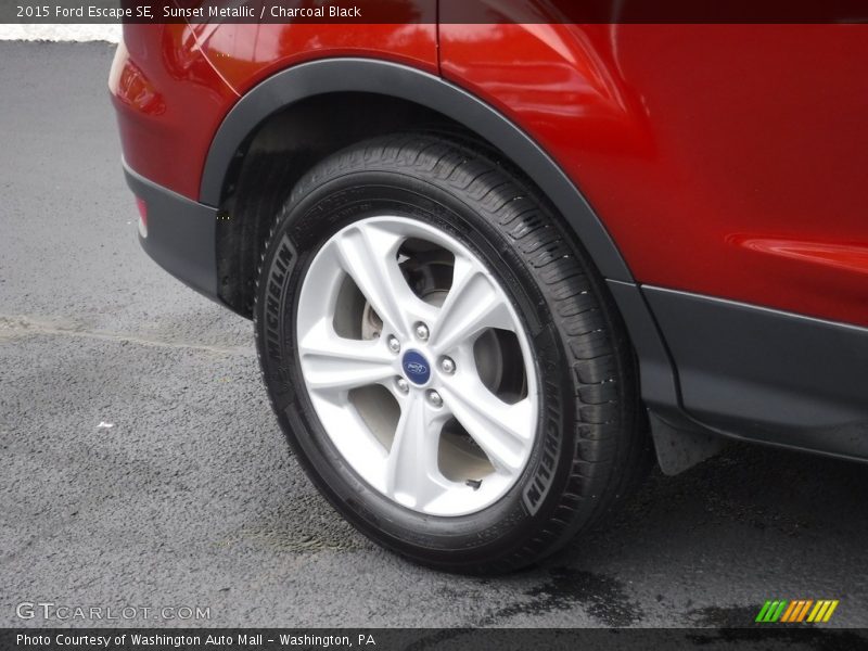 Sunset Metallic / Charcoal Black 2015 Ford Escape SE