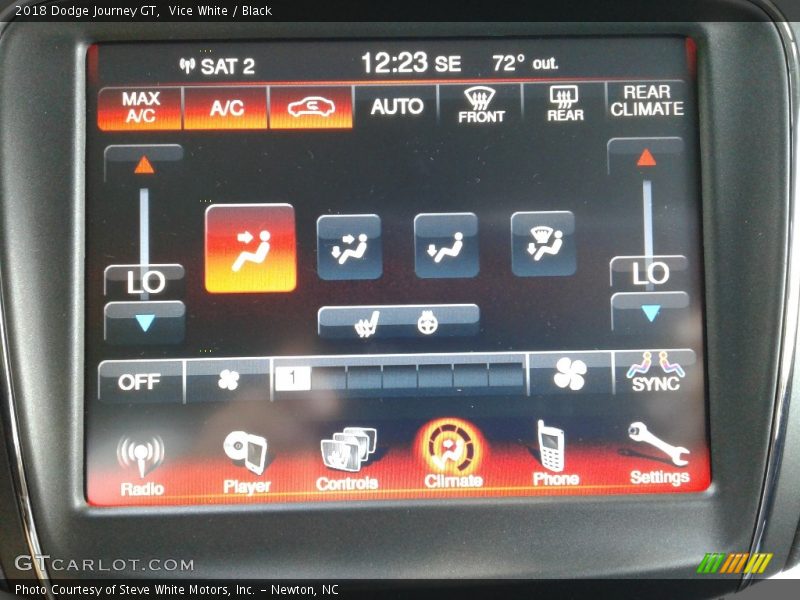 Vice White / Black 2018 Dodge Journey GT