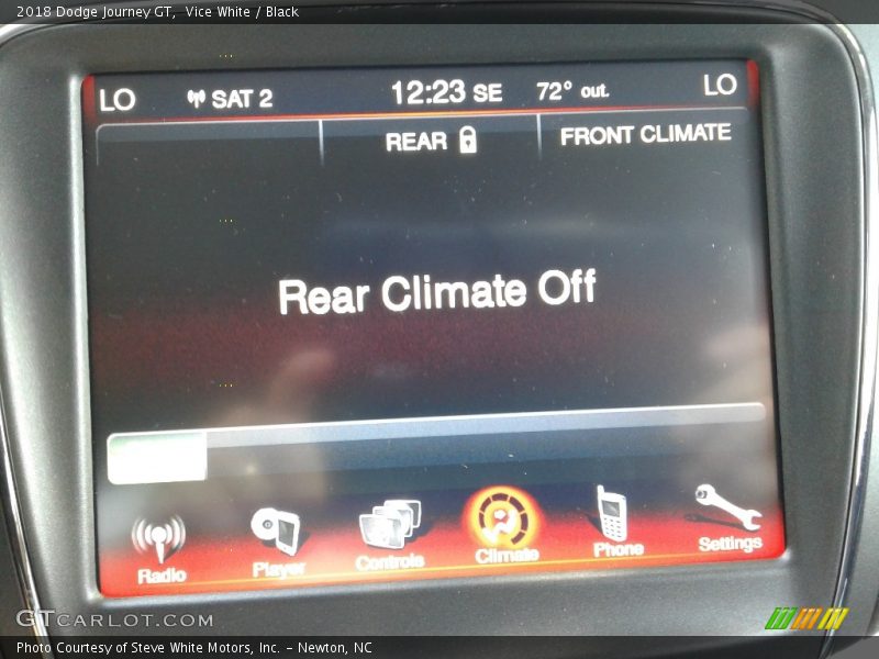 Vice White / Black 2018 Dodge Journey GT