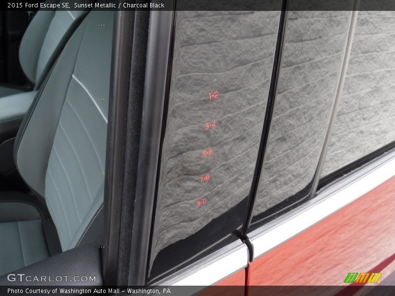 Sunset Metallic / Charcoal Black 2015 Ford Escape SE