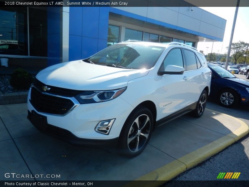 Summit White / Medium Ash Gray 2018 Chevrolet Equinox LT AWD