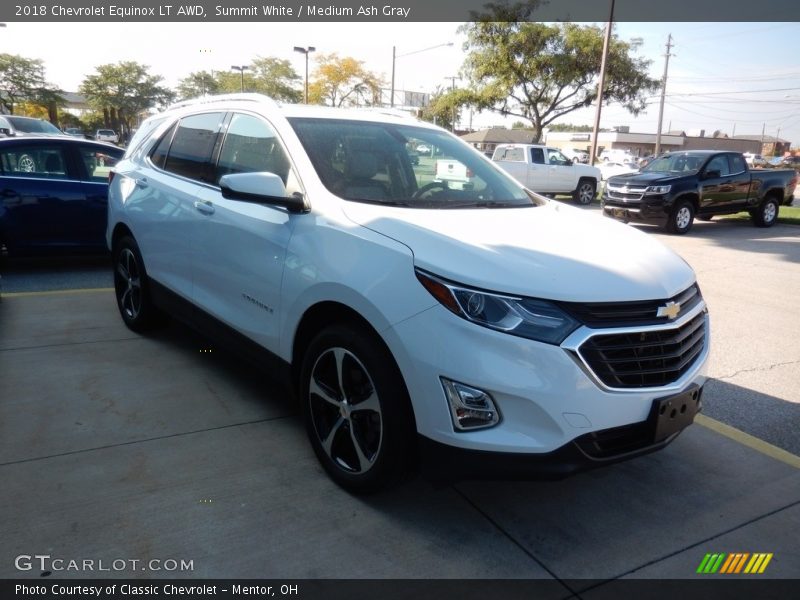 Summit White / Medium Ash Gray 2018 Chevrolet Equinox LT AWD