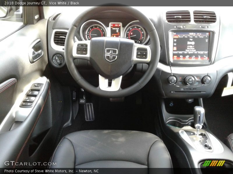 Vice White / Black 2018 Dodge Journey GT