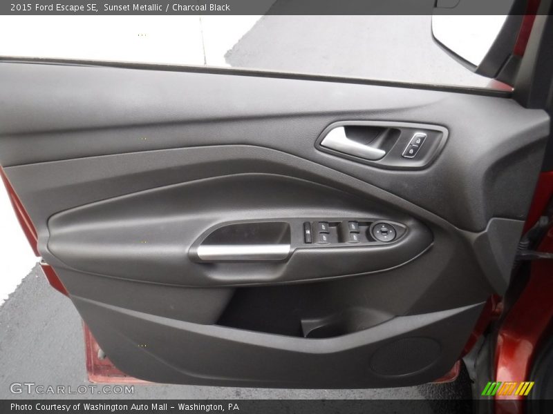 Sunset Metallic / Charcoal Black 2015 Ford Escape SE