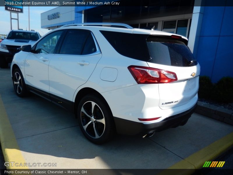 Summit White / Medium Ash Gray 2018 Chevrolet Equinox LT AWD