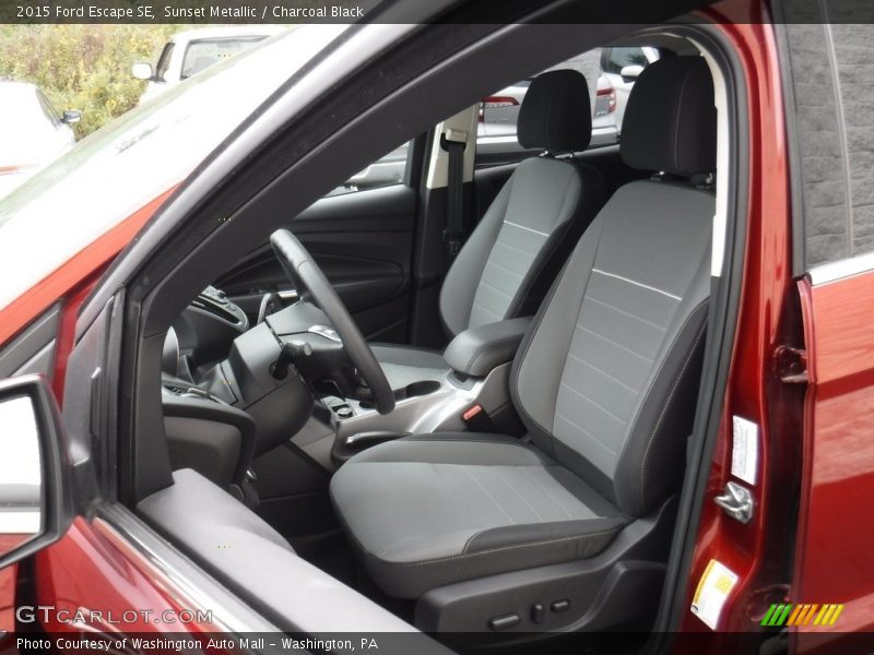 Sunset Metallic / Charcoal Black 2015 Ford Escape SE