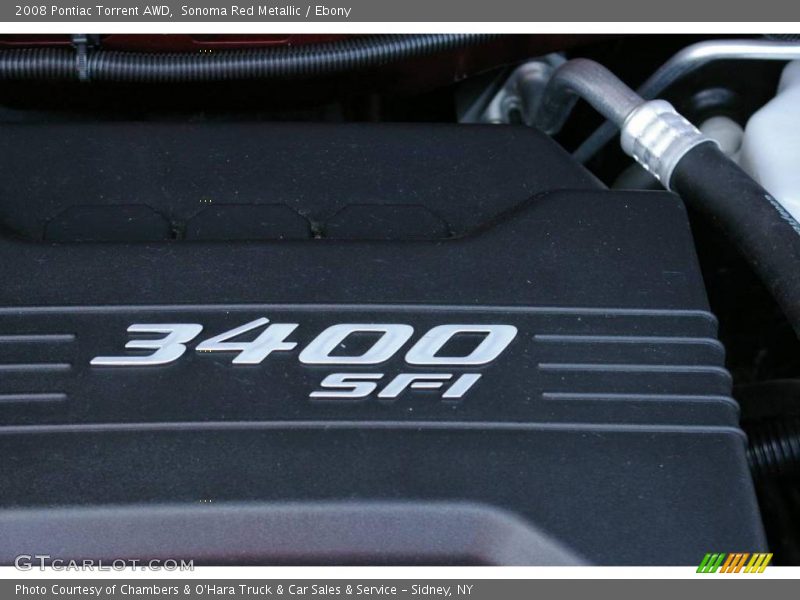 Sonoma Red Metallic / Ebony 2008 Pontiac Torrent AWD