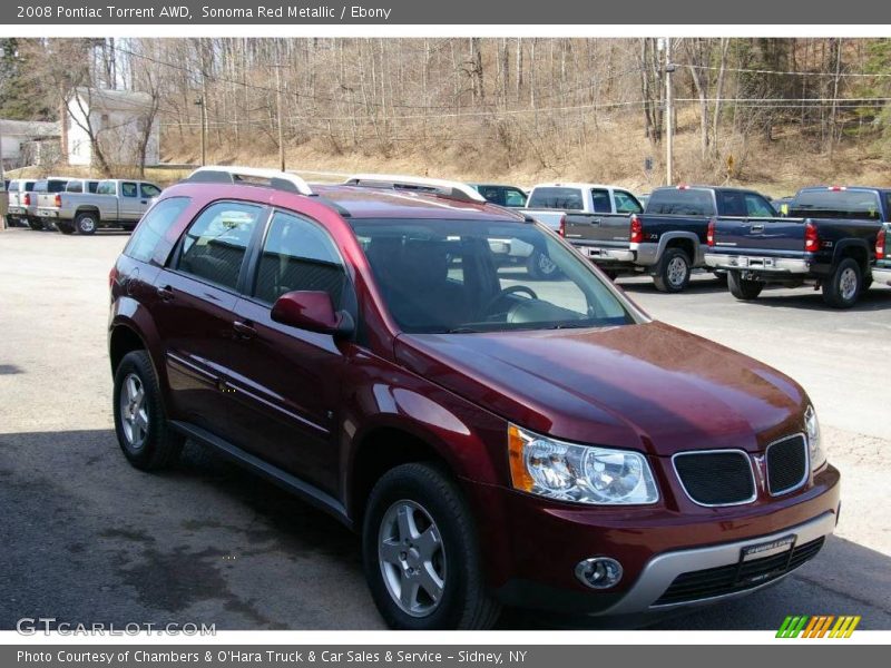 Sonoma Red Metallic / Ebony 2008 Pontiac Torrent AWD