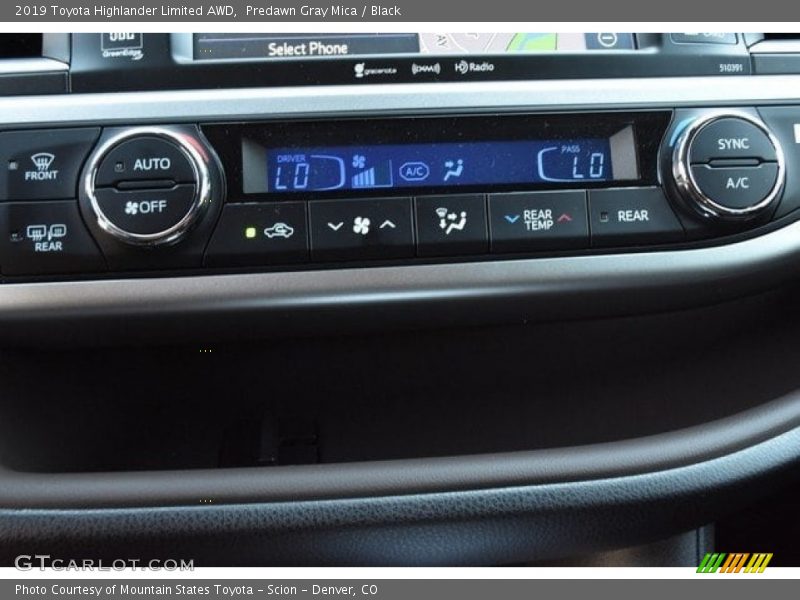 Predawn Gray Mica / Black 2019 Toyota Highlander Limited AWD