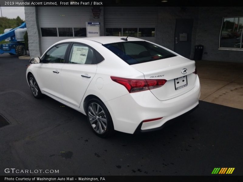Frost White Pearl / Black 2019 Hyundai Accent Limited