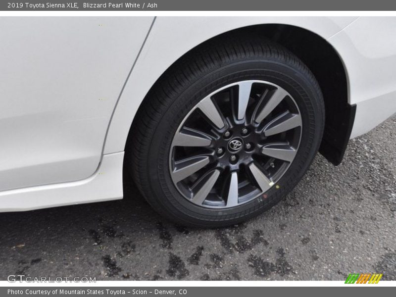 Blizzard Pearl White / Ash 2019 Toyota Sienna XLE
