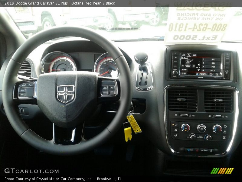 Octane Red Pearl / Black 2019 Dodge Grand Caravan SE Plus