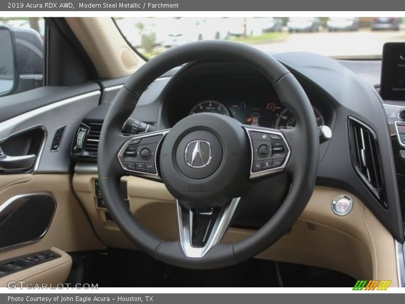 Modern Steel Metallic / Parchment 2019 Acura RDX AWD