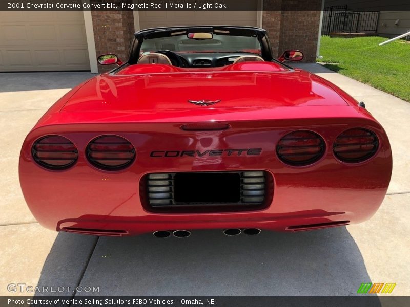 Magnetic Red II Metallic / Light Oak 2001 Chevrolet Corvette Convertible