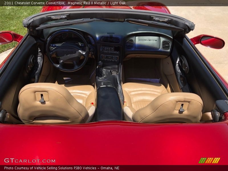 Magnetic Red II Metallic / Light Oak 2001 Chevrolet Corvette Convertible