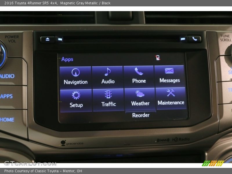 Magnetic Gray Metallic / Black 2016 Toyota 4Runner SR5 4x4