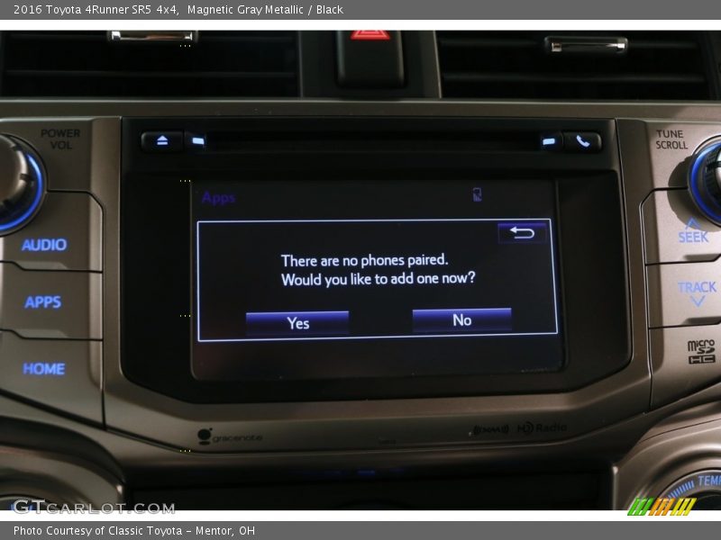 Magnetic Gray Metallic / Black 2016 Toyota 4Runner SR5 4x4