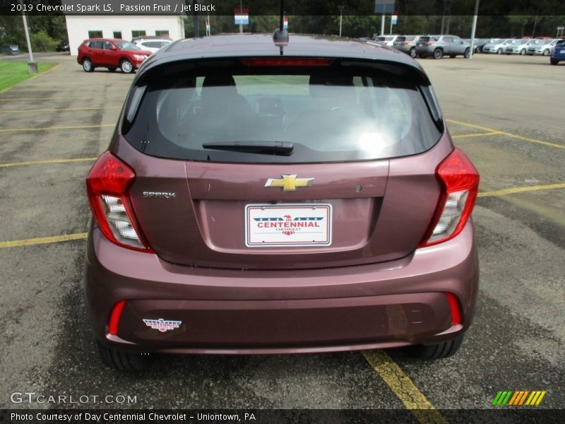 Passion Fruit / Jet Black 2019 Chevrolet Spark LS