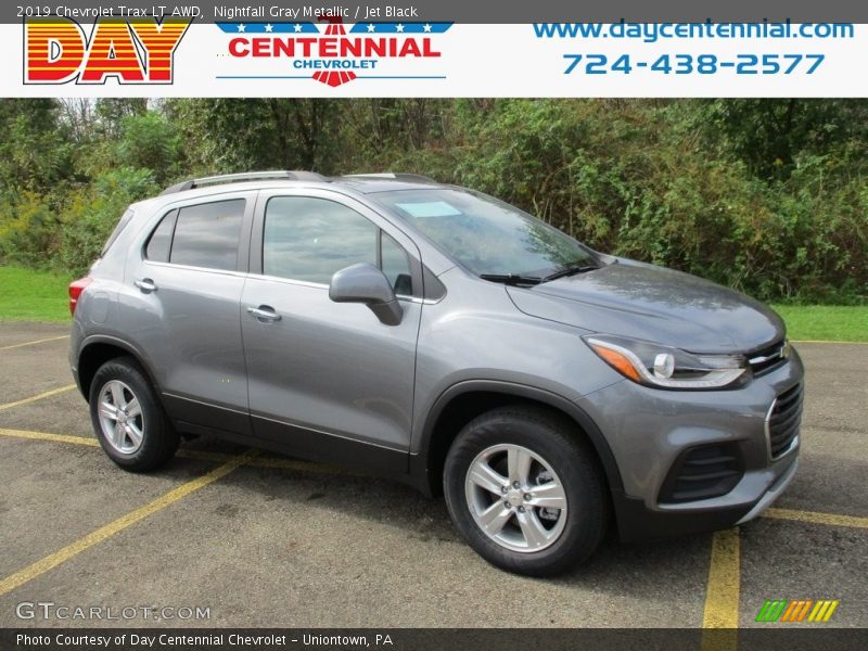 Nightfall Gray Metallic / Jet Black 2019 Chevrolet Trax LT AWD