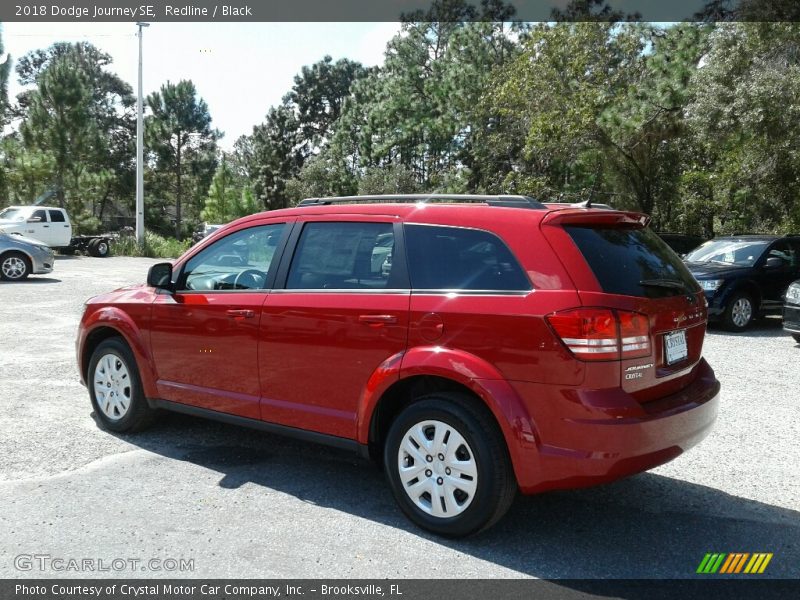 Redline / Black 2018 Dodge Journey SE