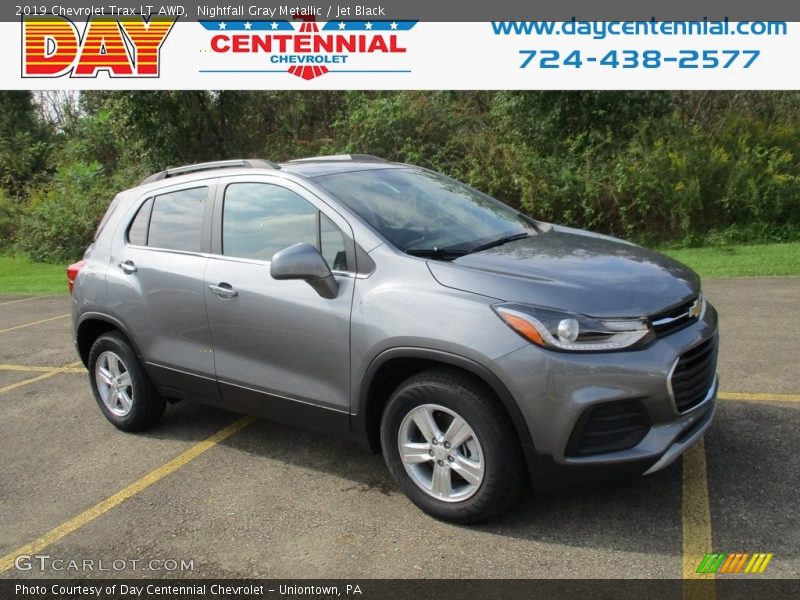 Nightfall Gray Metallic / Jet Black 2019 Chevrolet Trax LT AWD