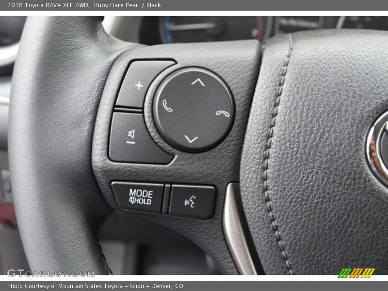 Ruby Flare Pearl / Black 2018 Toyota RAV4 XLE AWD