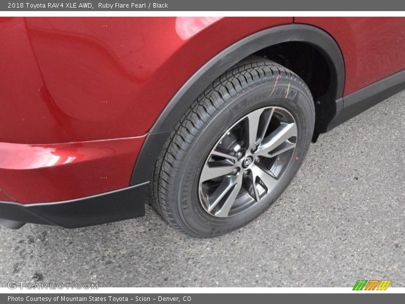 Ruby Flare Pearl / Black 2018 Toyota RAV4 XLE AWD