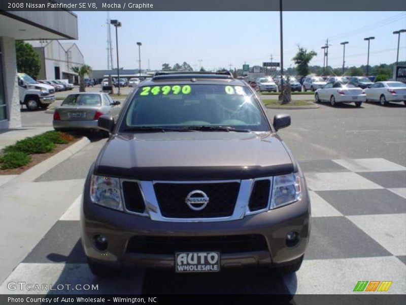 Mocha / Graphite 2008 Nissan Pathfinder SE V8