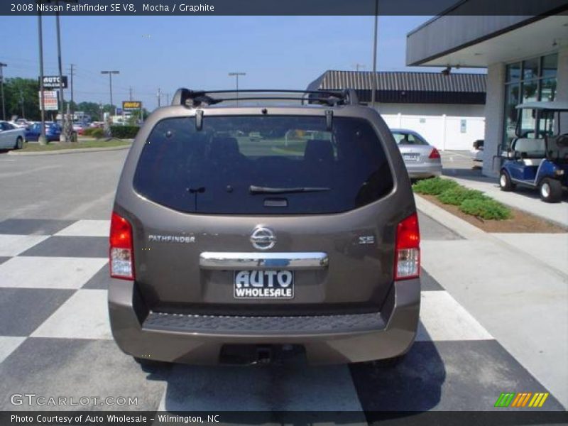 Mocha / Graphite 2008 Nissan Pathfinder SE V8