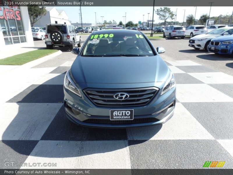 Nouveau Blue / Beige 2016 Hyundai Sonata Limited