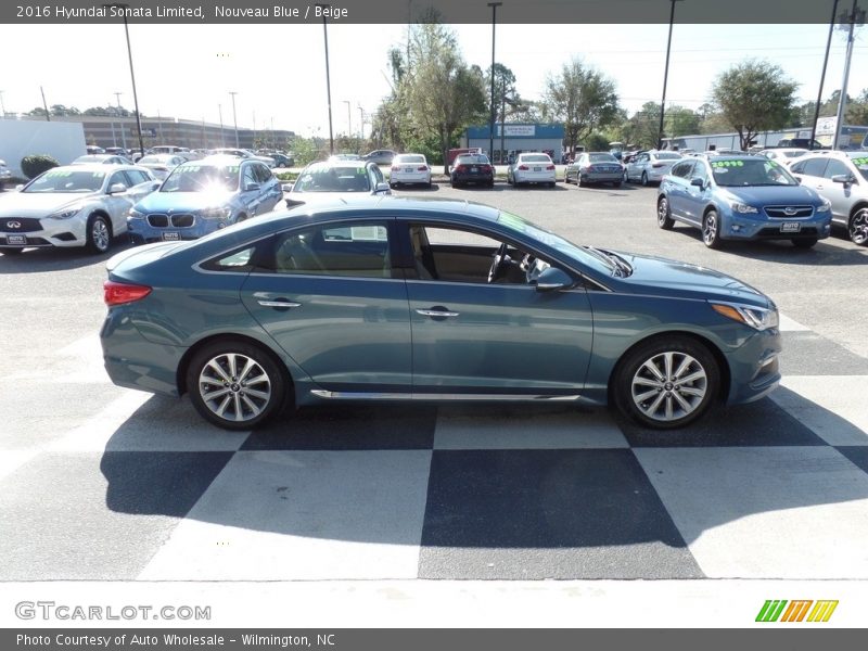 Nouveau Blue / Beige 2016 Hyundai Sonata Limited