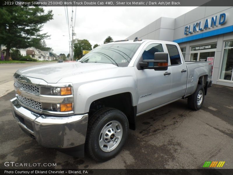 Silver Ice Metallic / Dark Ash/Jet Black 2019 Chevrolet Silverado 2500HD Work Truck Double Cab 4WD