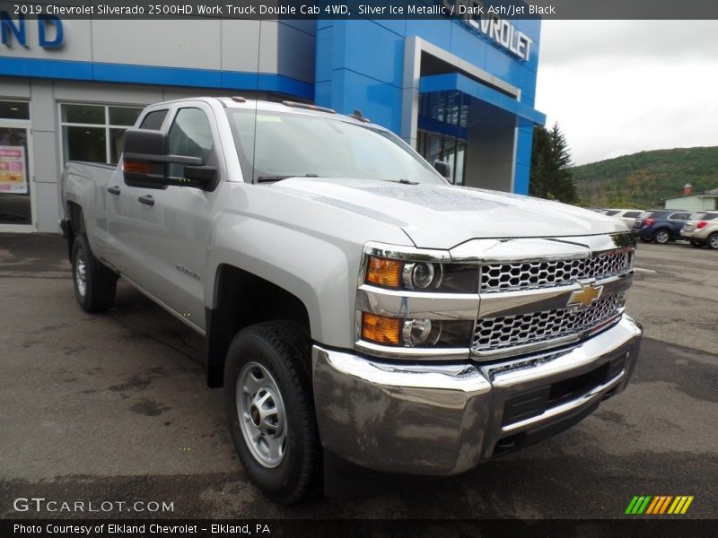 Front 3/4 View of 2019 Silverado 2500HD Work Truck Double Cab 4WD