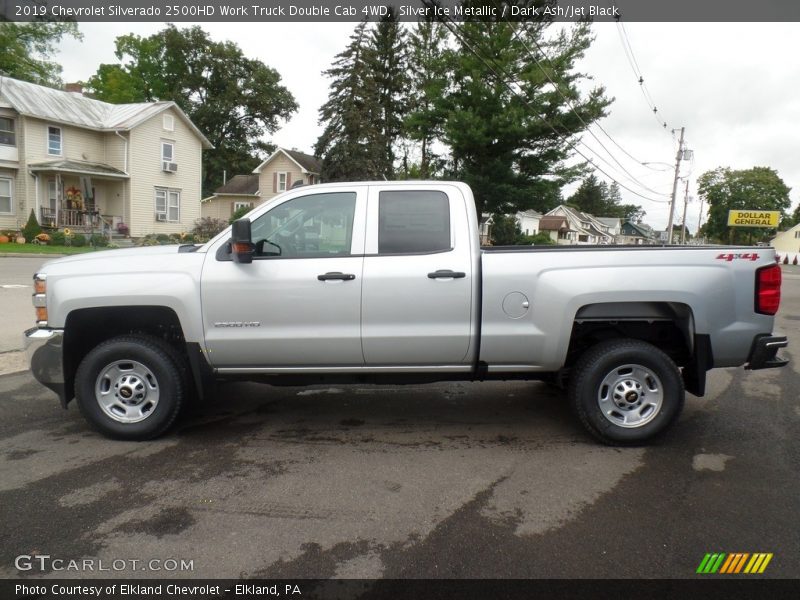  2019 Silverado 2500HD Work Truck Double Cab 4WD Silver Ice Metallic