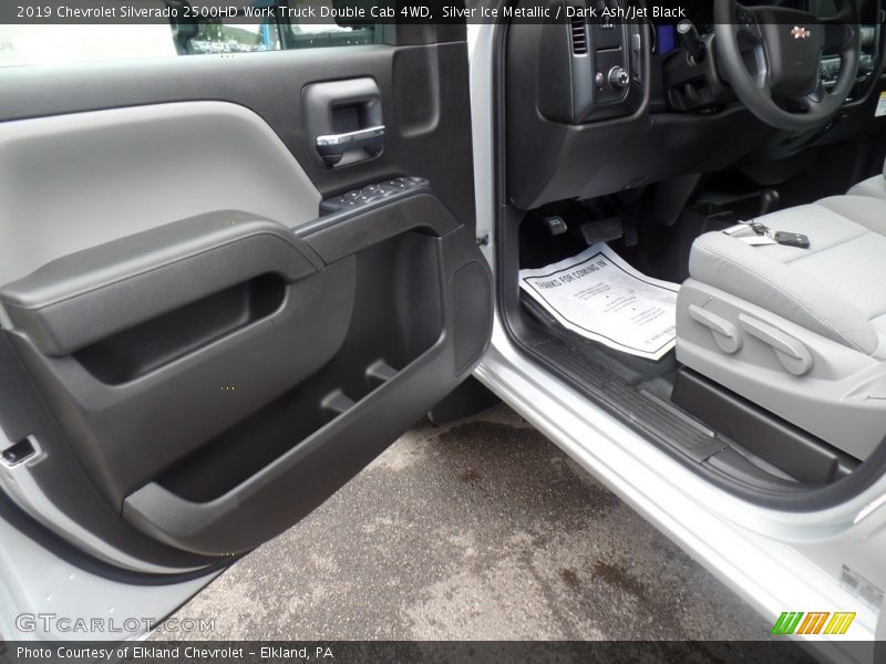 Silver Ice Metallic / Dark Ash/Jet Black 2019 Chevrolet Silverado 2500HD Work Truck Double Cab 4WD