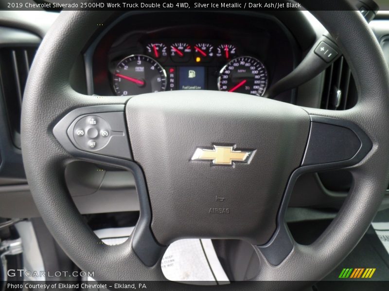 Silver Ice Metallic / Dark Ash/Jet Black 2019 Chevrolet Silverado 2500HD Work Truck Double Cab 4WD