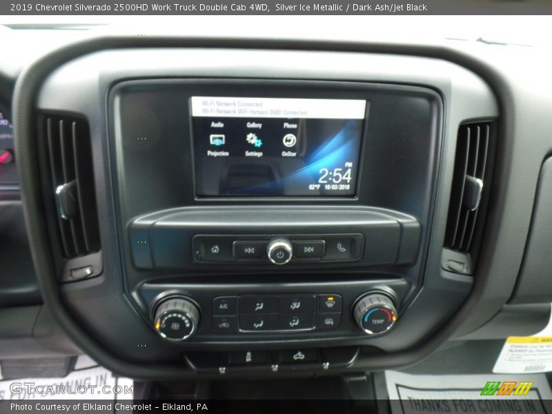Silver Ice Metallic / Dark Ash/Jet Black 2019 Chevrolet Silverado 2500HD Work Truck Double Cab 4WD