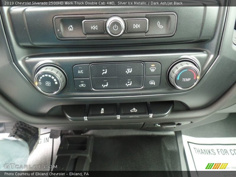 Controls of 2019 Silverado 2500HD Work Truck Double Cab 4WD
