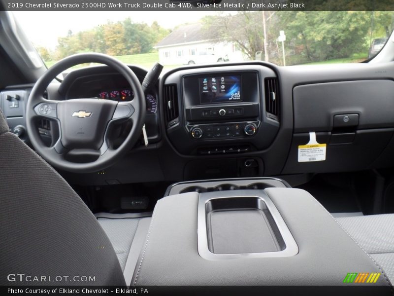 Silver Ice Metallic / Dark Ash/Jet Black 2019 Chevrolet Silverado 2500HD Work Truck Double Cab 4WD