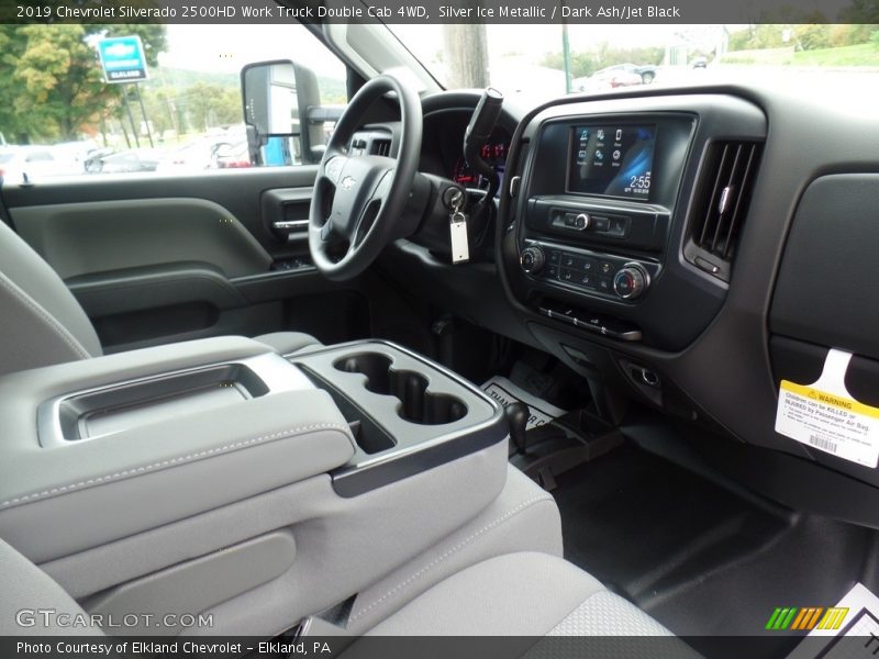 Silver Ice Metallic / Dark Ash/Jet Black 2019 Chevrolet Silverado 2500HD Work Truck Double Cab 4WD